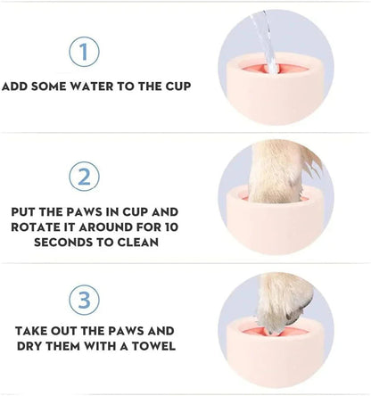 Dog paw cleaner